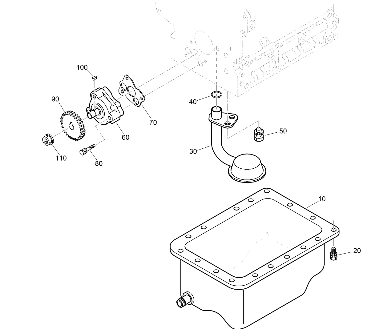 Oil Pan and Oil Pump Assembly