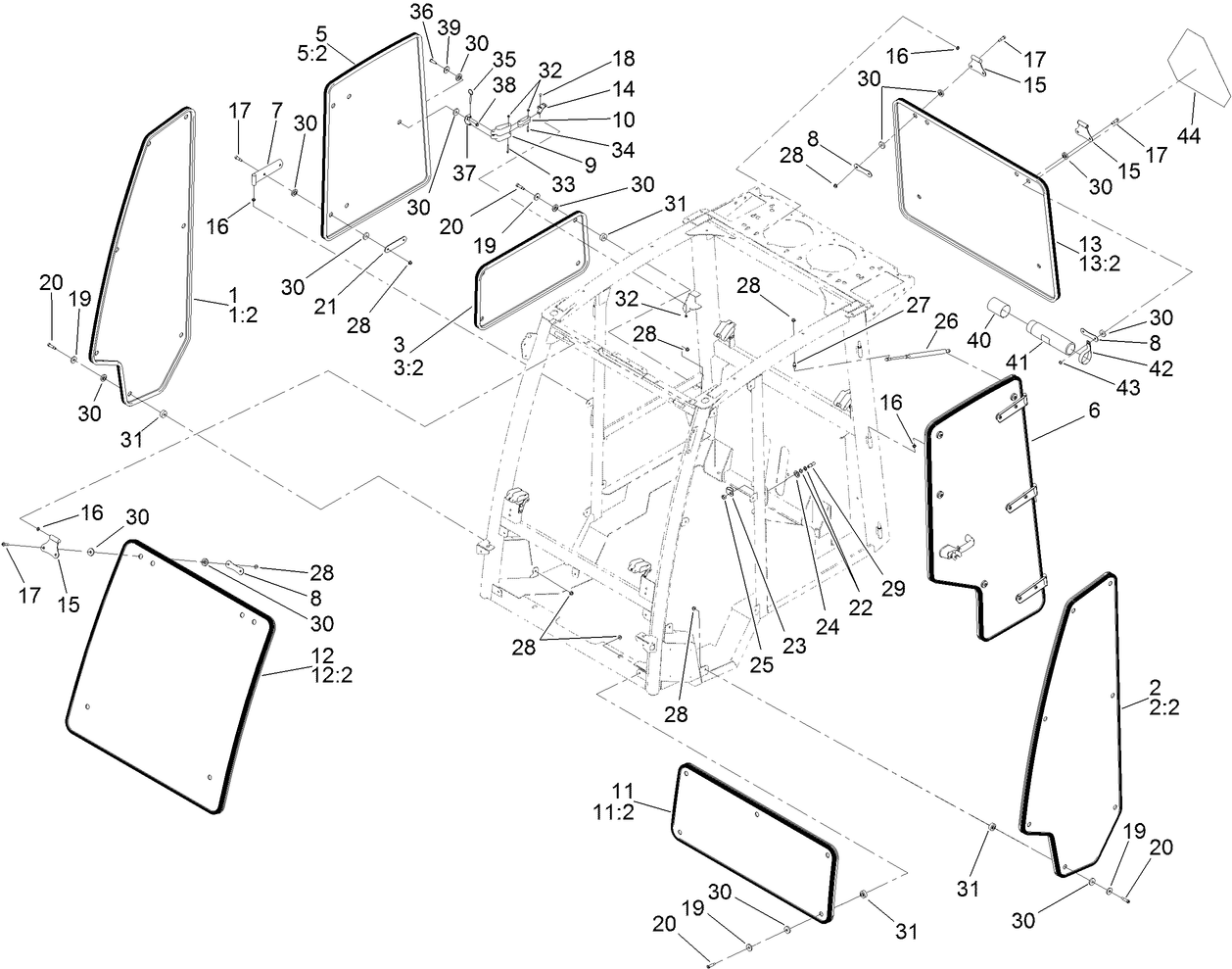 Window, Door and Striker Assembly