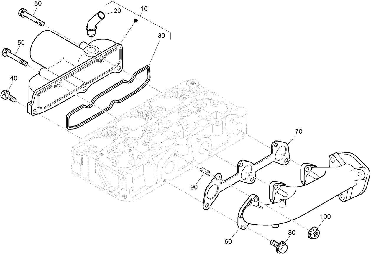Inlet and Exhaust Manifold Assembly