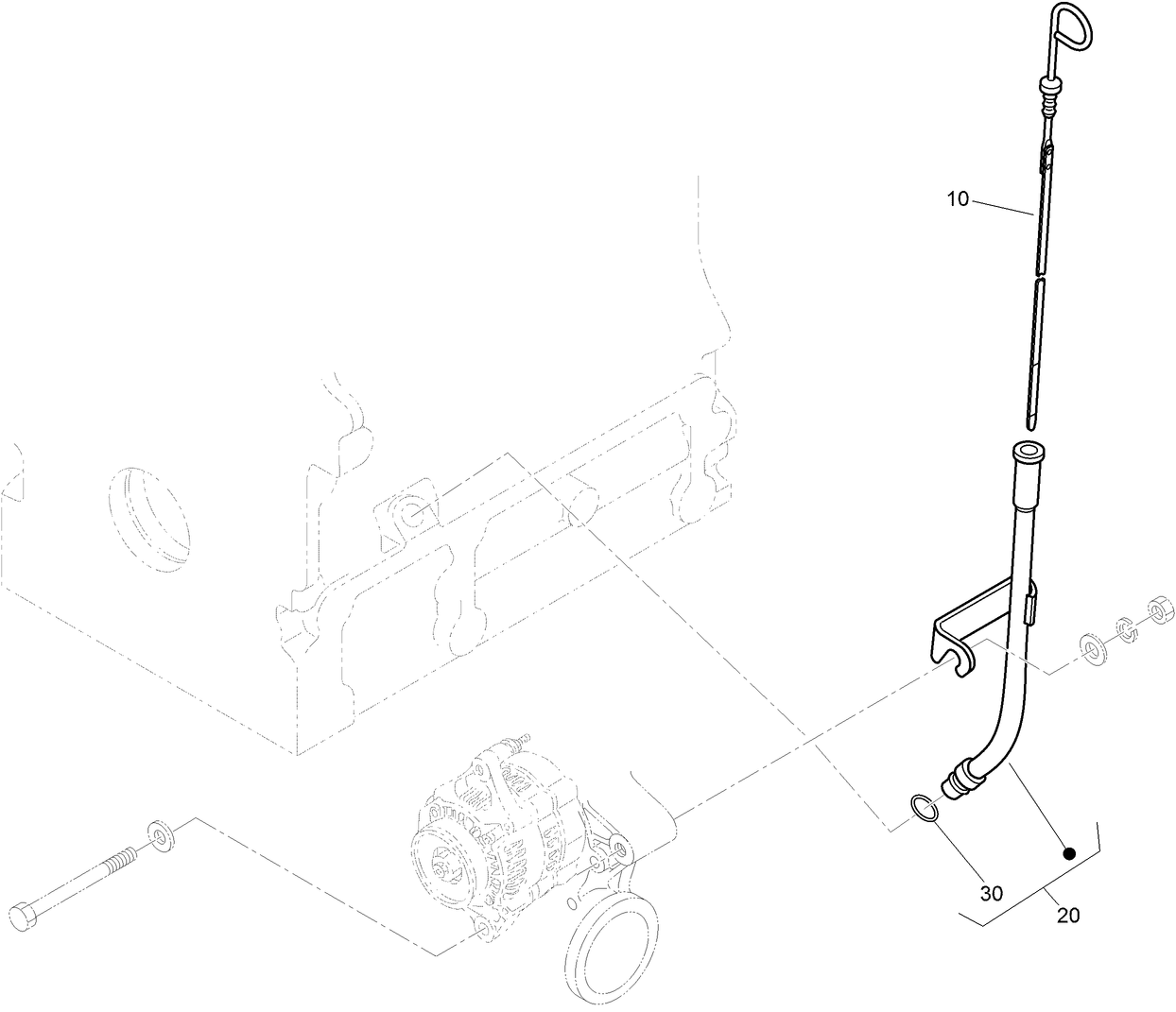 Dipstick and Guide Assembly