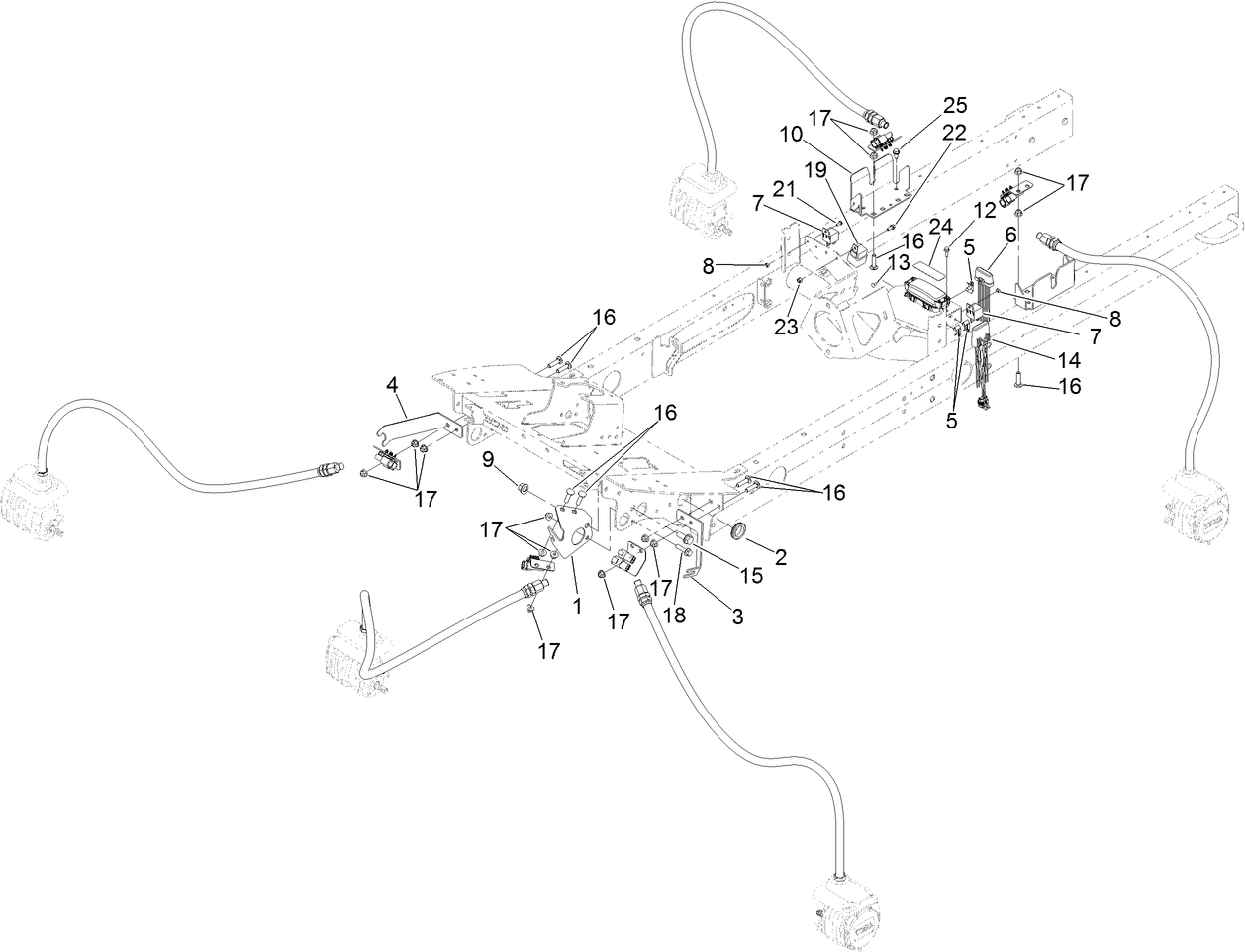 Reel Motor Plumbing Assembly