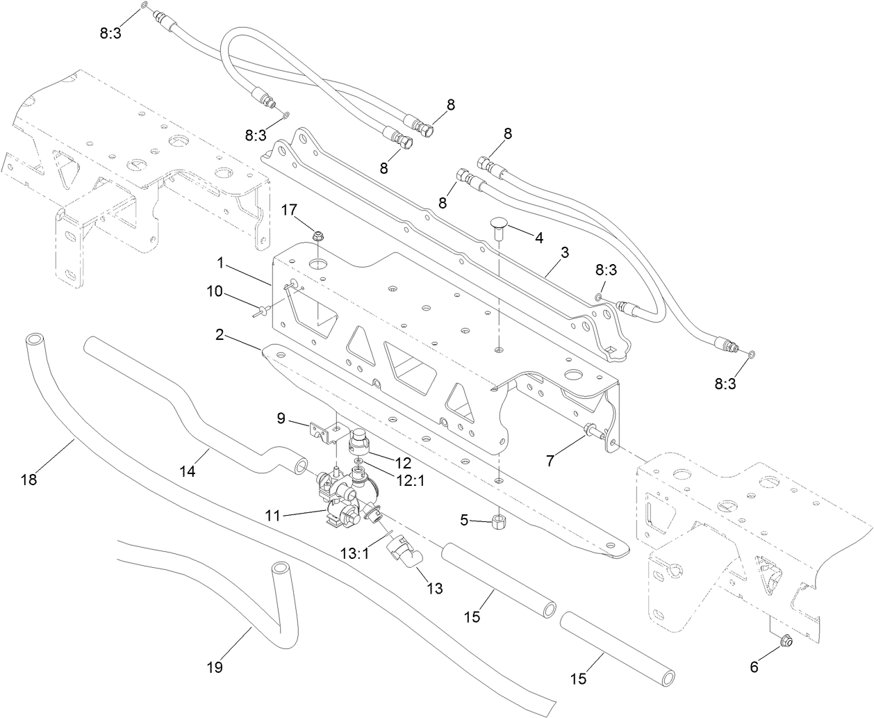 Center Boom Extension Assembly No. 131-3755
