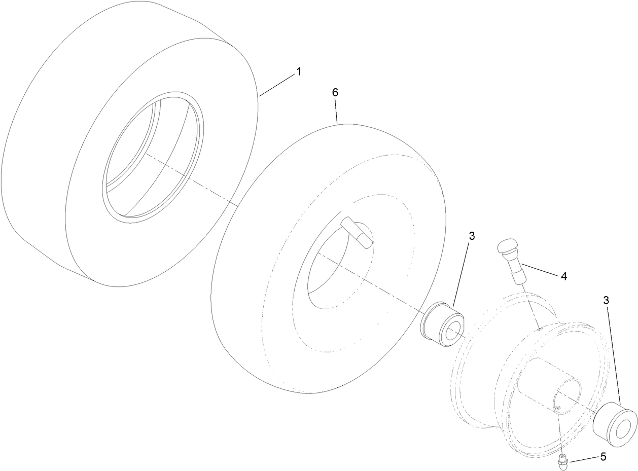 Caster Wheel Assembly No. 130-0736