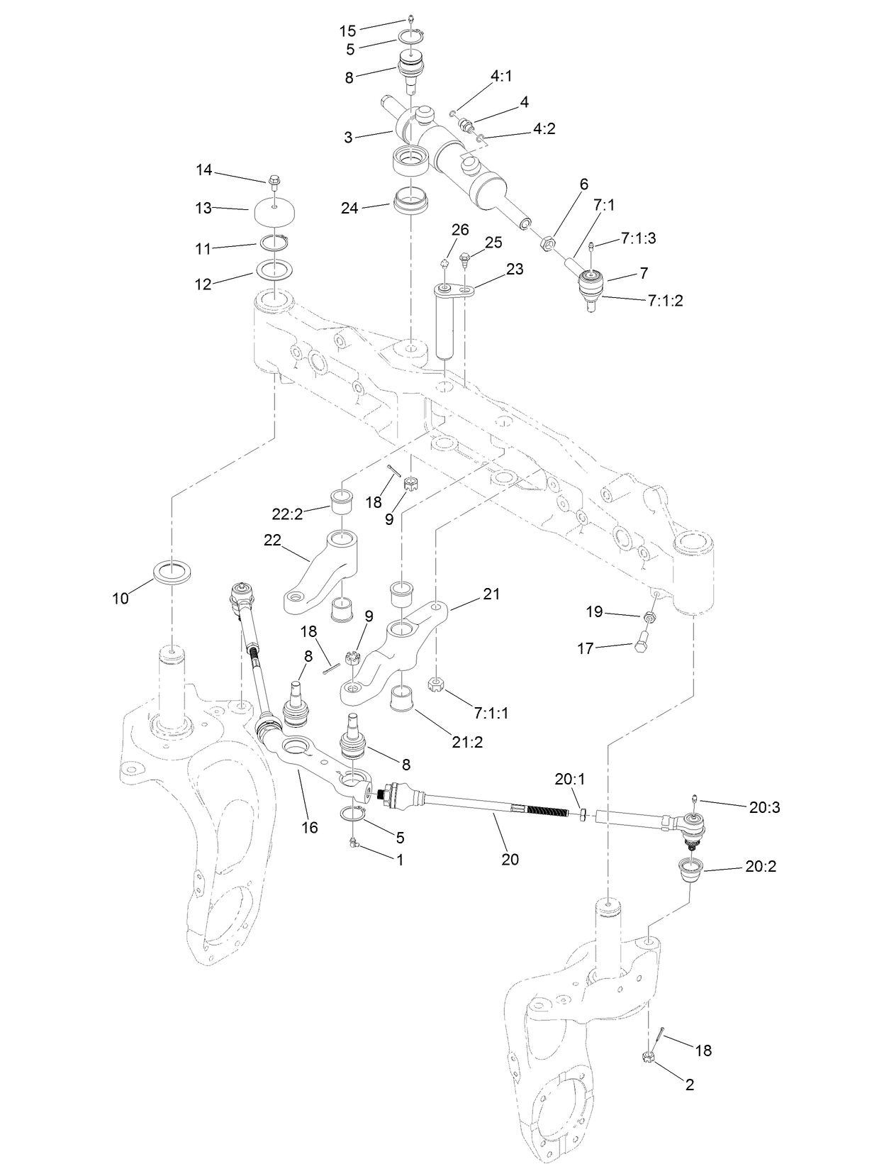 Rear Steering Assembly