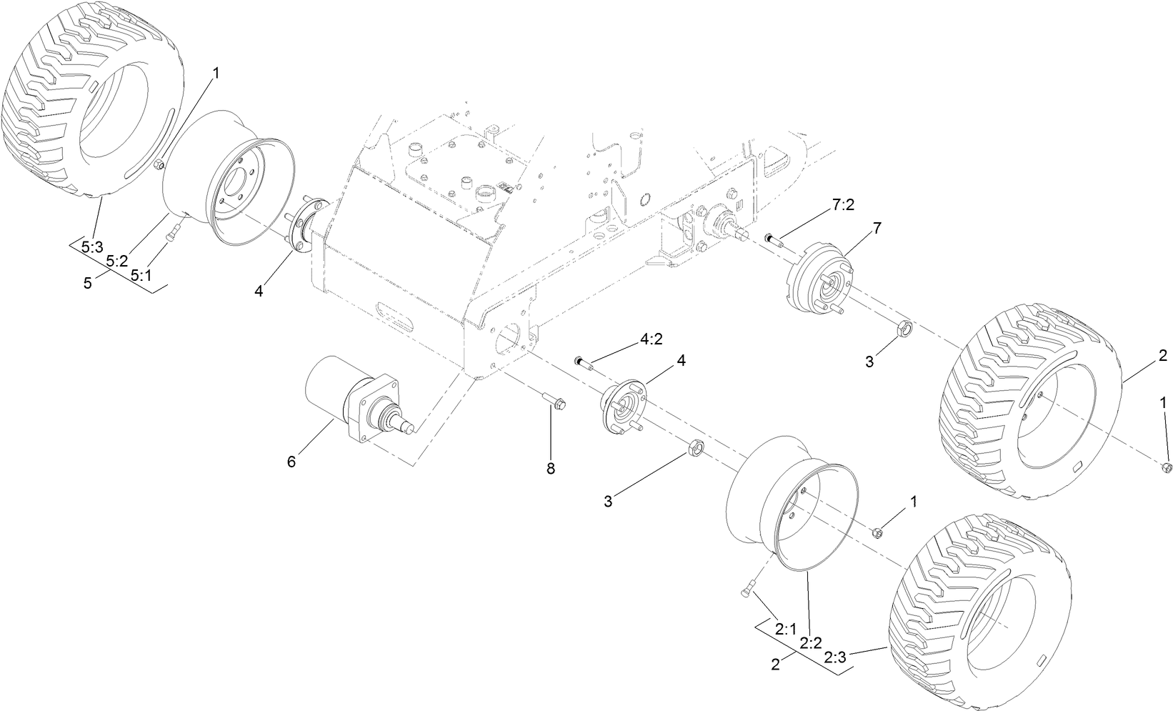 Wheel and Motor Assembly