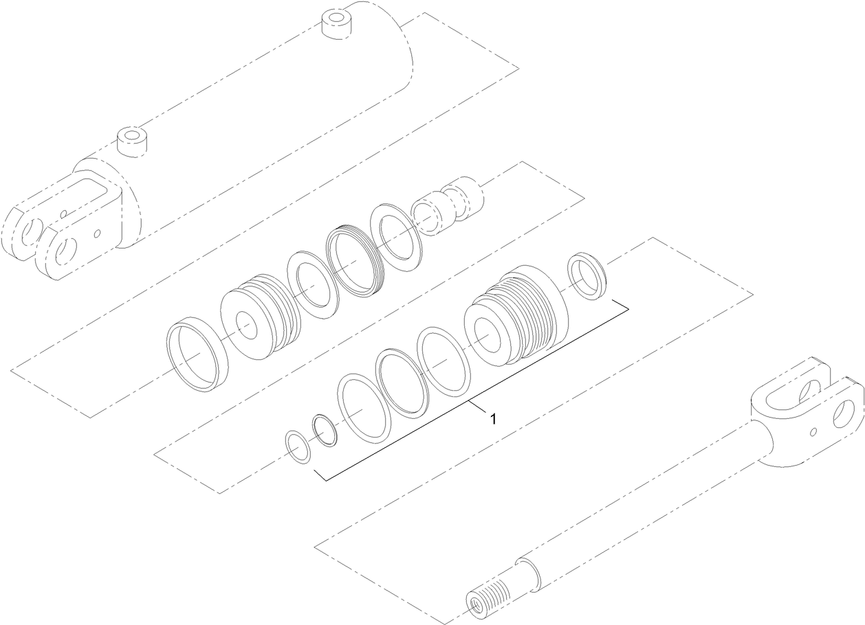 Hydraulic Cylinder Assembly No. 117-1834