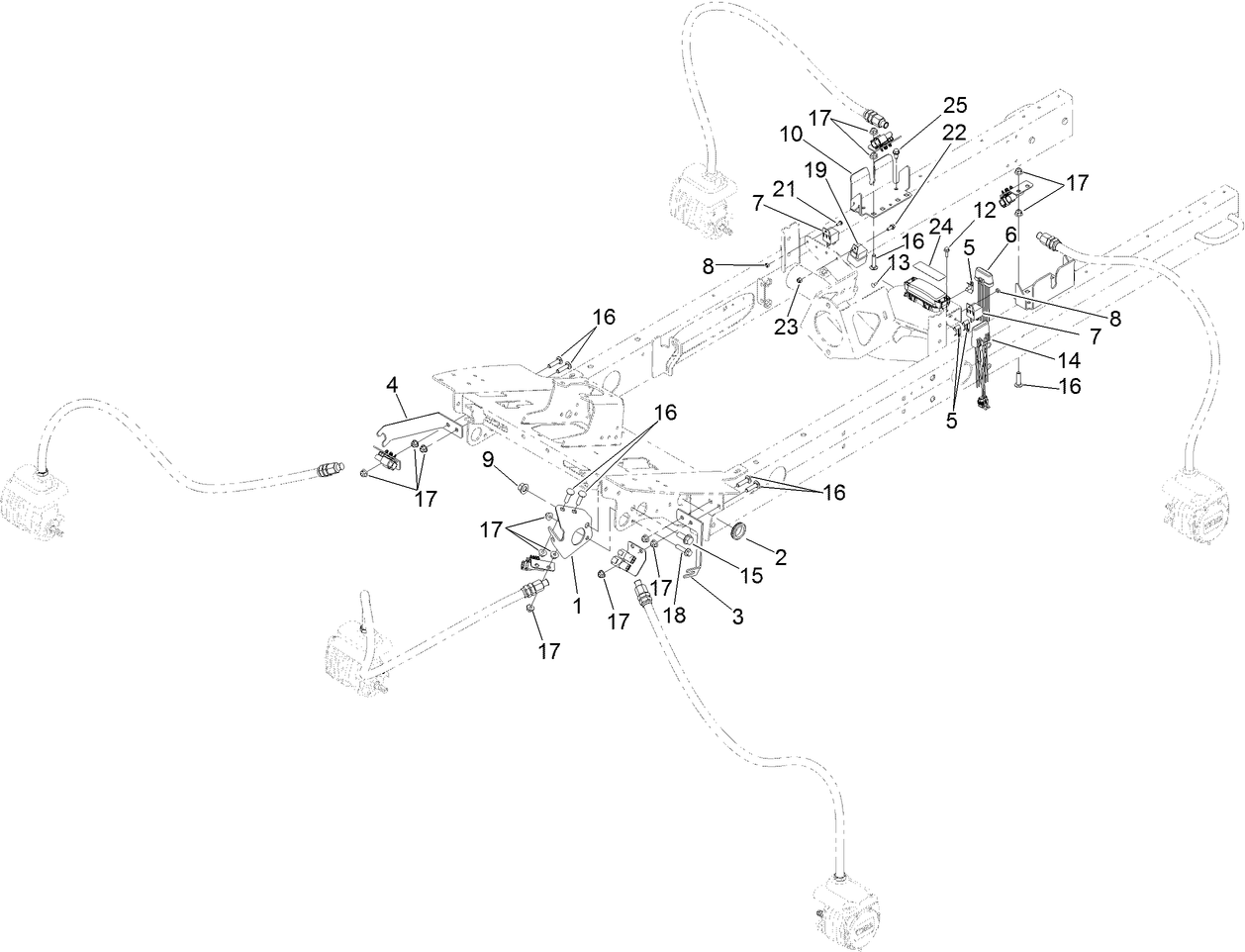 Reel Motor Plumbing Assembly