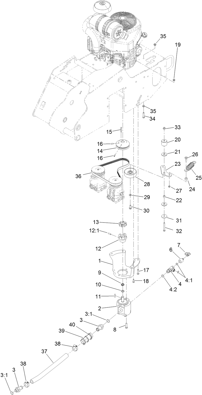 Gear Pump and Mount Assembly
