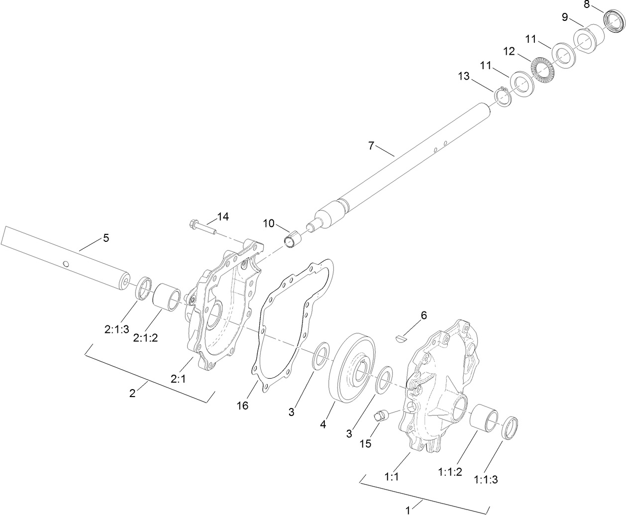 Gear Case Assembly No. 125-7926