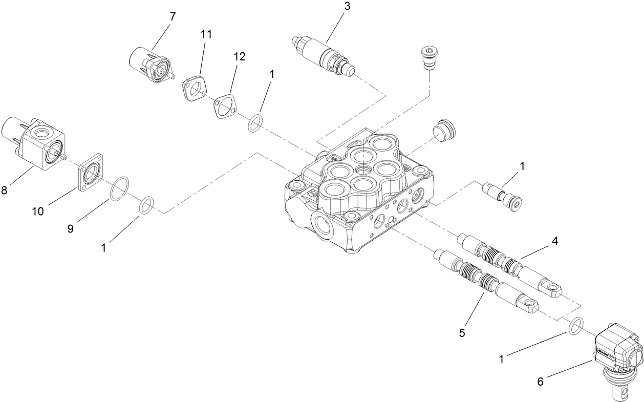 2-Spool Valve Assembly No. 115-4062