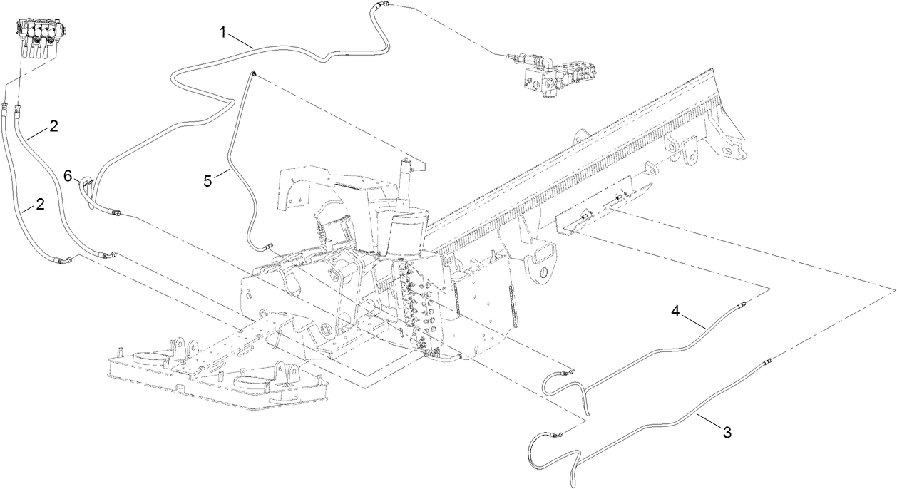Thrust Frame Hydraulic Hose Assembly No. 5