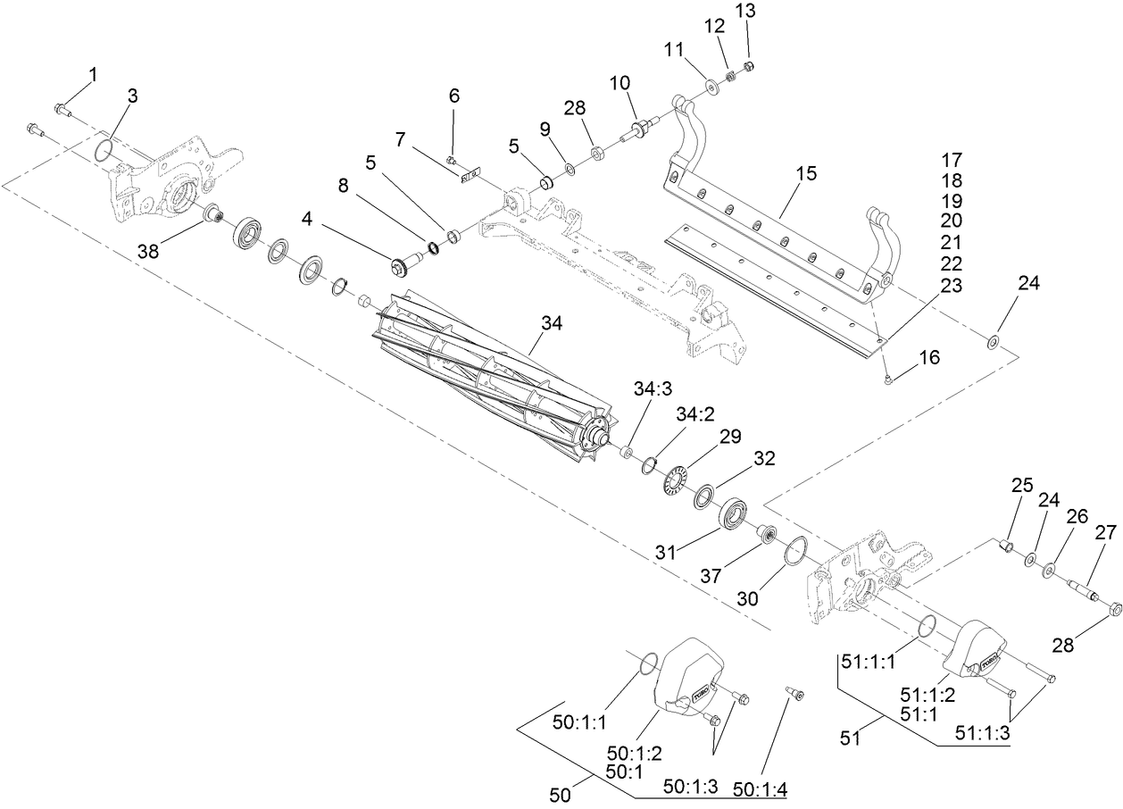 Reel and Bedbar Assembly
