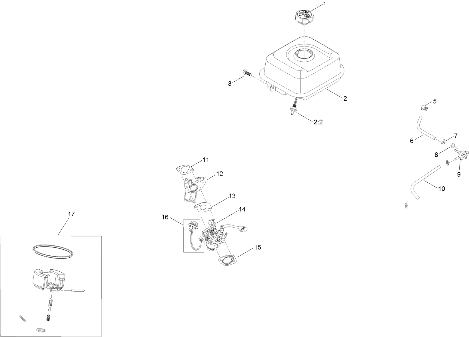 Fuel System and Carburetor Assembly