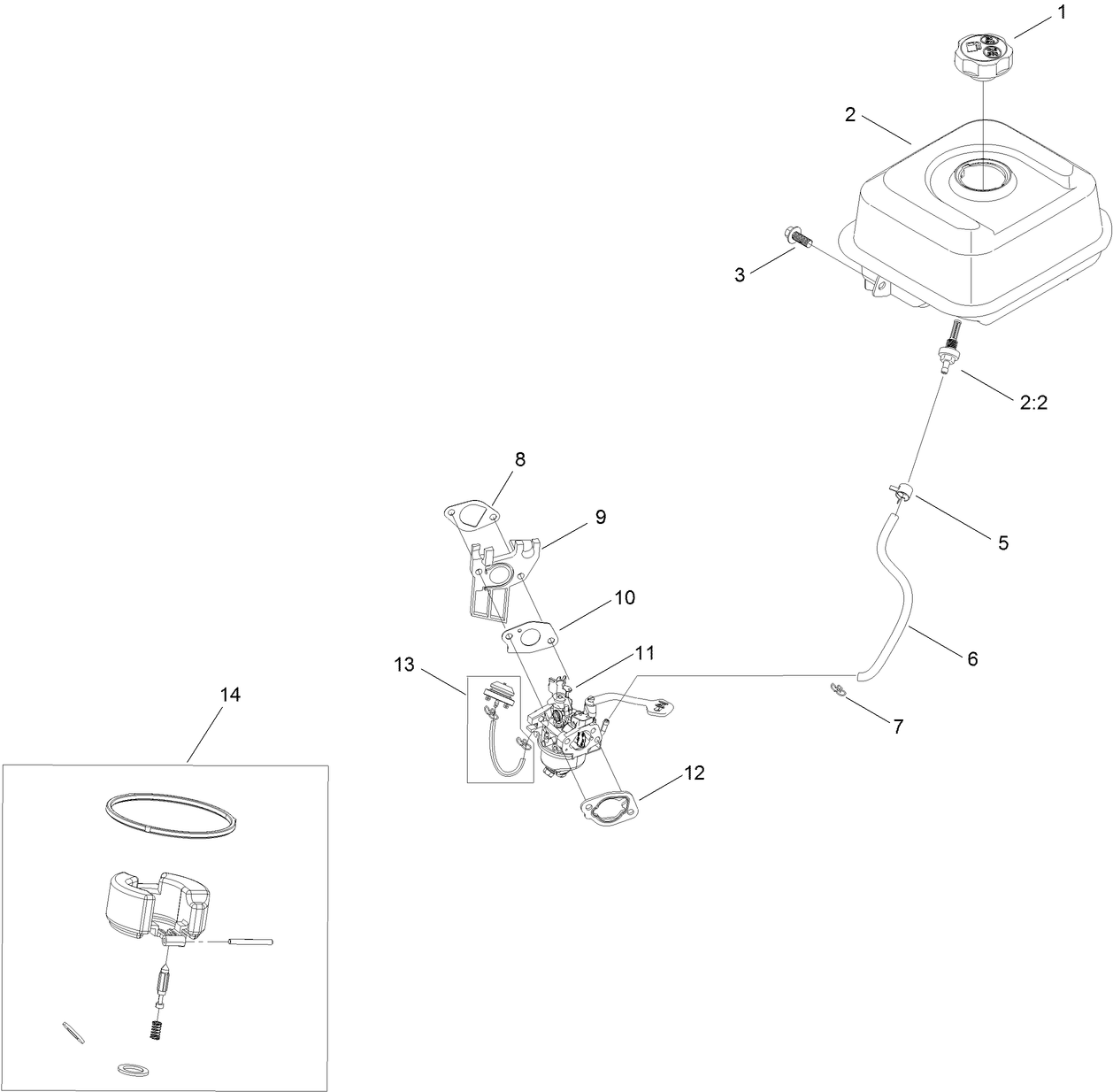 Fuel System and Carburetor Assembly