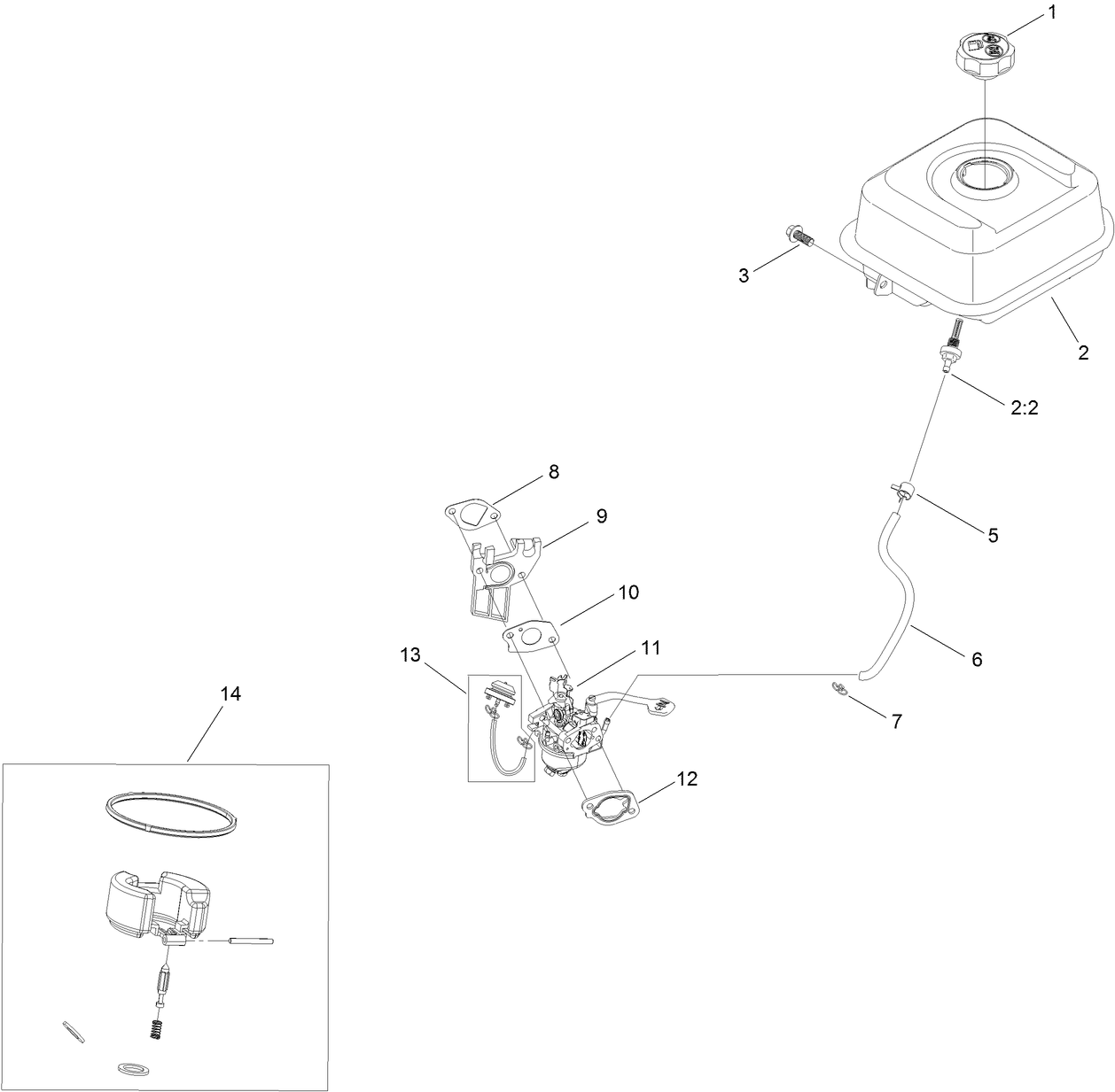 Fuel System and Carburetor Assembly