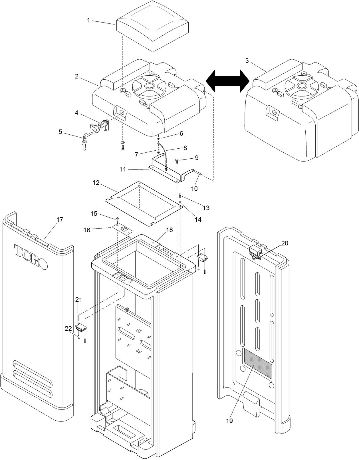 Plastic Satellite Pedestal 2007-2010 Models