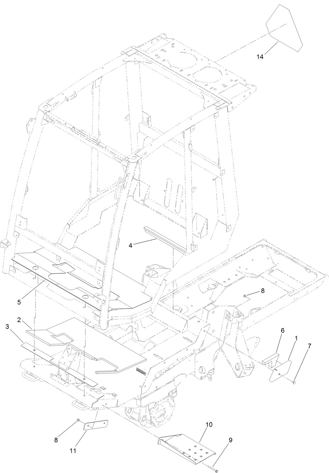 Mount Cover Step and Tread Assembly