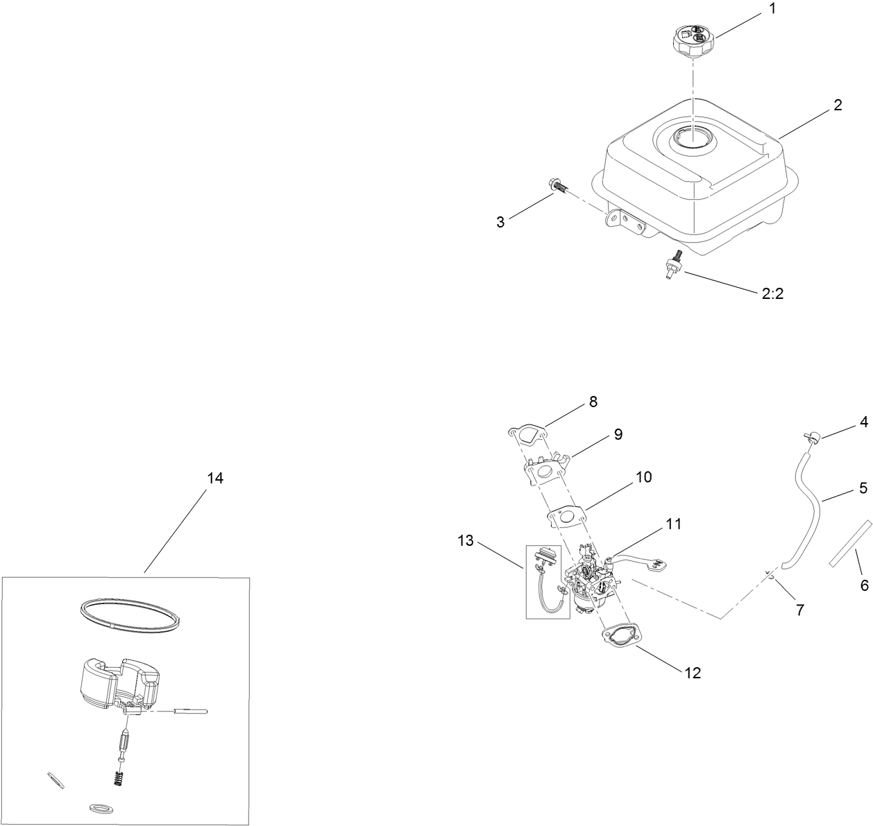 Fuel System and Carburetor Assembly