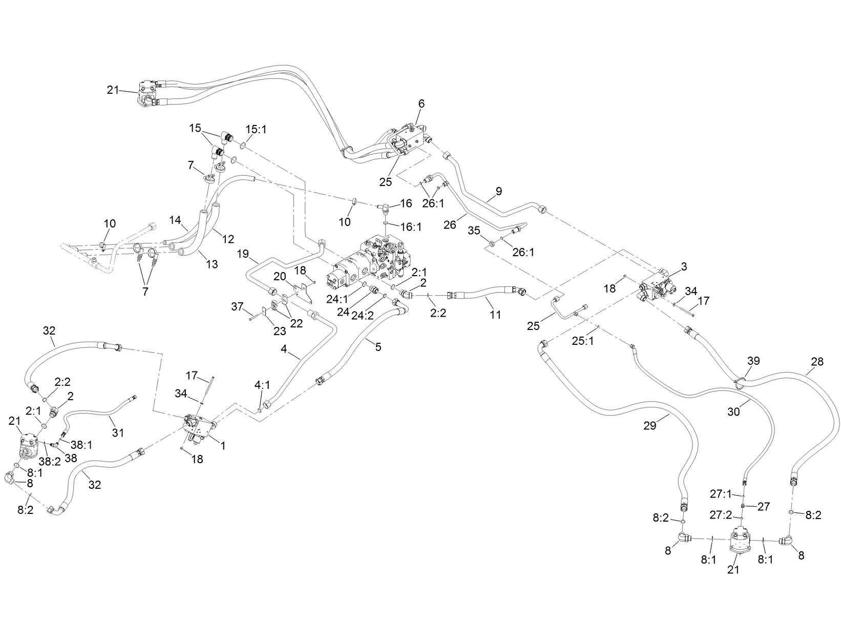 Hydraulic Cutting Circuit Assembly