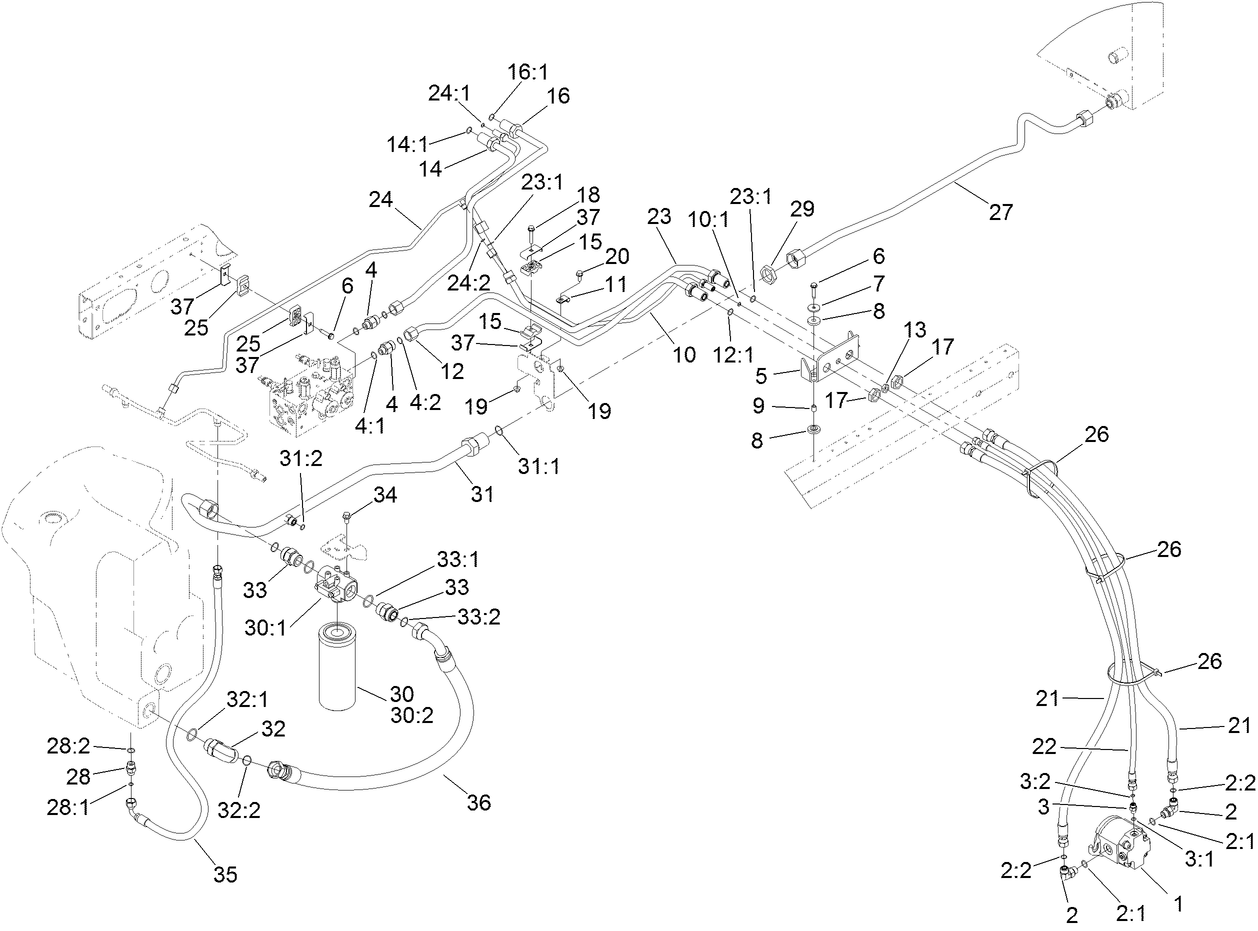 No. 2 and 3 Reel Drive Hydraulic Assembly