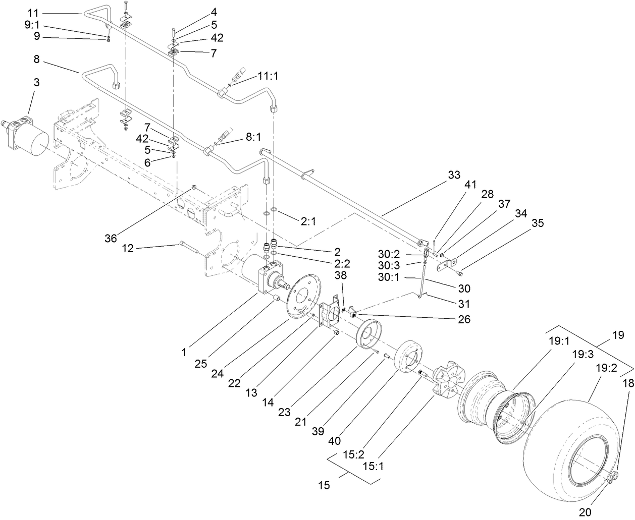 Front Wheel and Brake Assembly