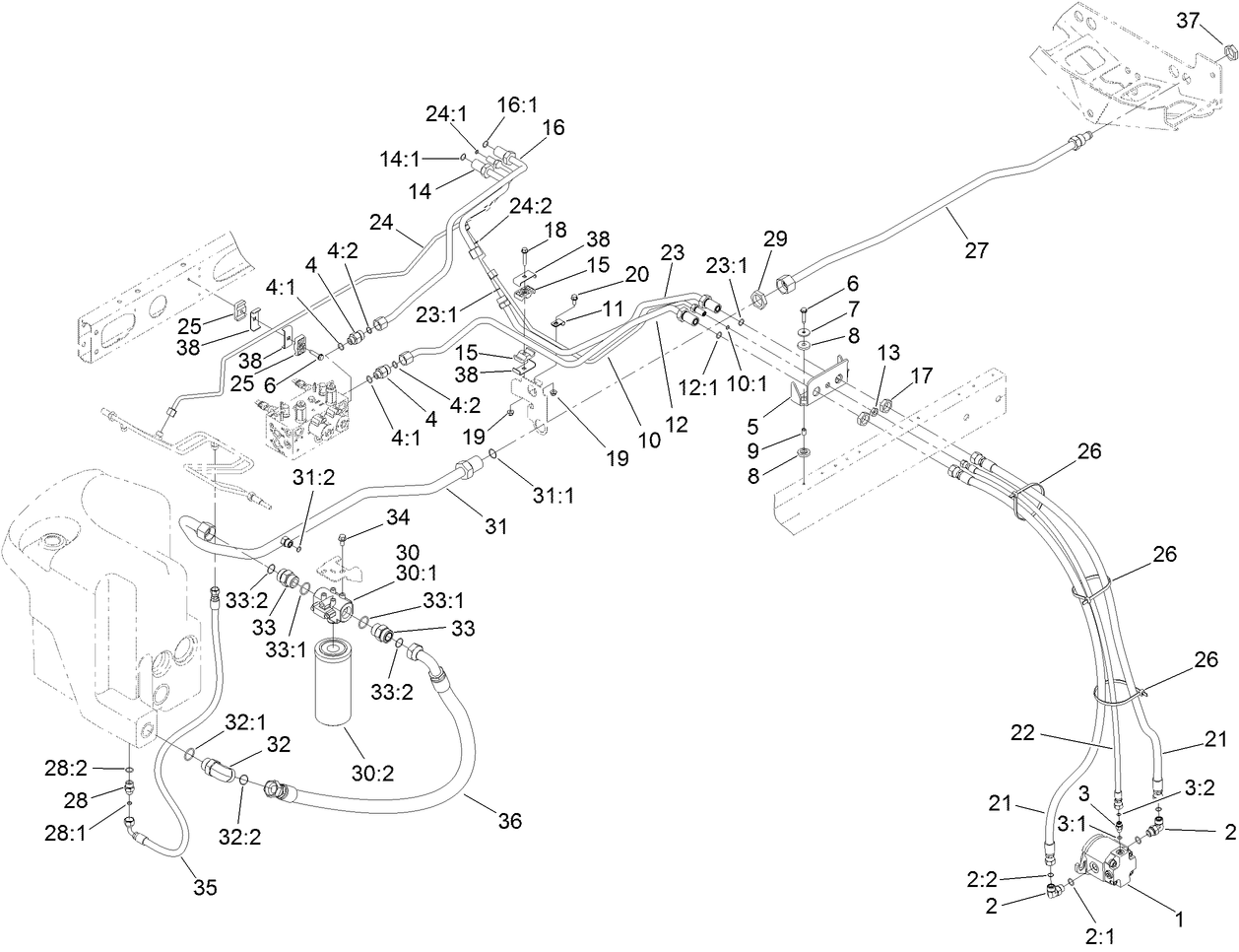 No. 2 and 3 Reel Drive Hydraulic Assembly