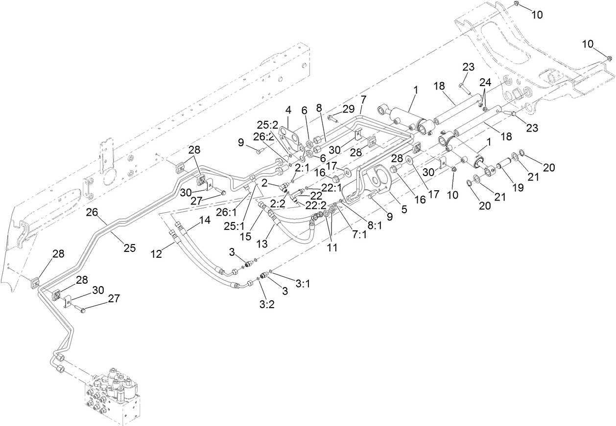 Rear Lift Hydraulic Assembly