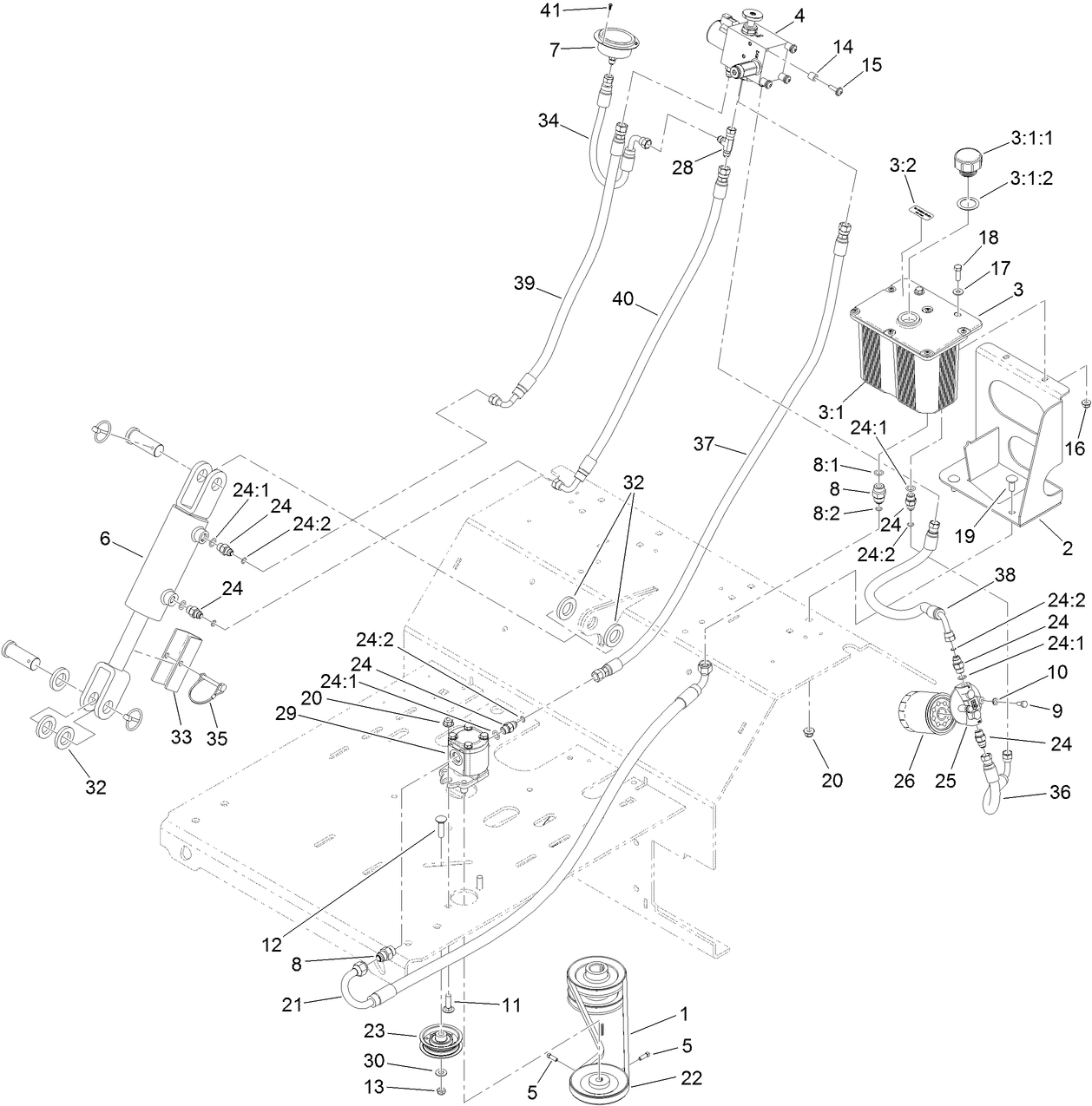 Auxiliary Hydraulic Assembly