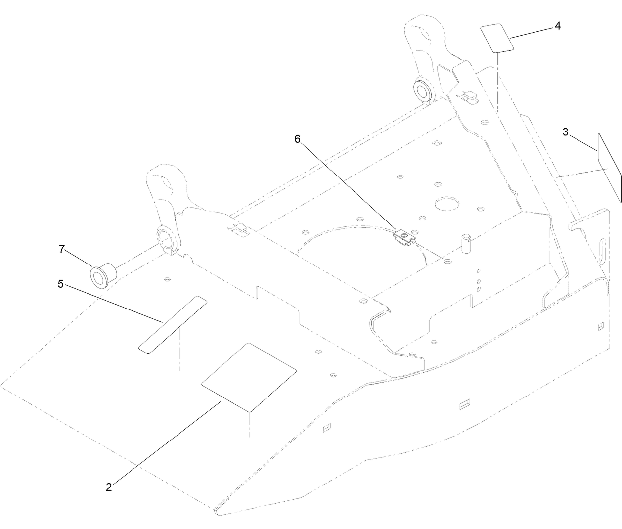 Right Front Deck and Decal Assembly No. 130-9218