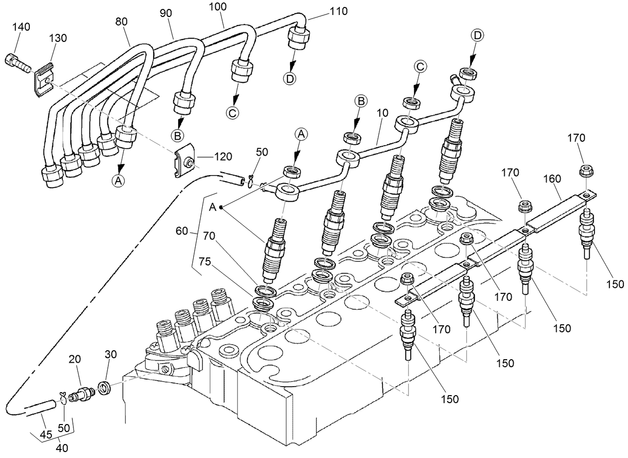 Nozzle Holder and Glow Plug Assembly