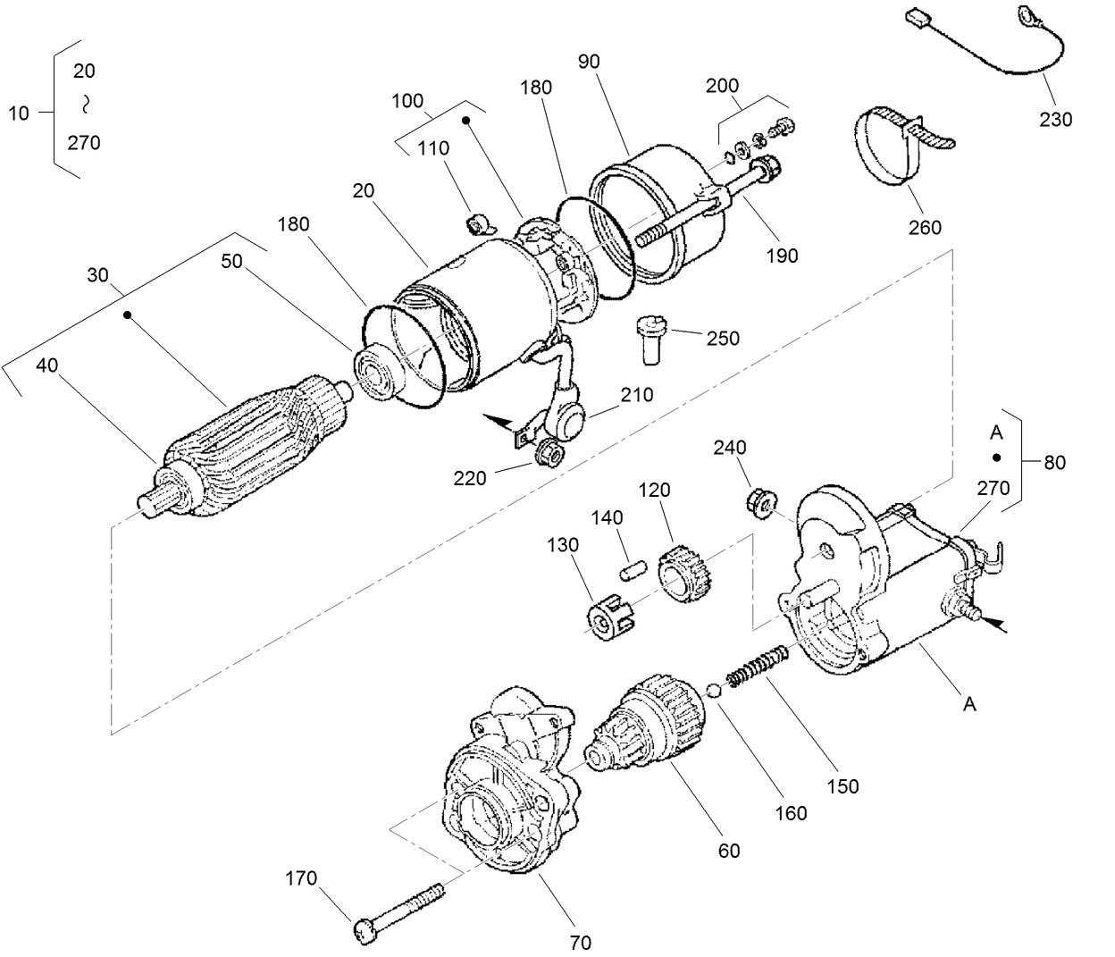 Starter Assembly No. 98-9705
