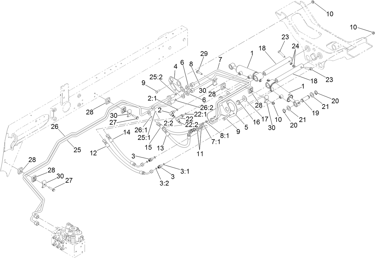 Rear Lift Hydraulic Assembly