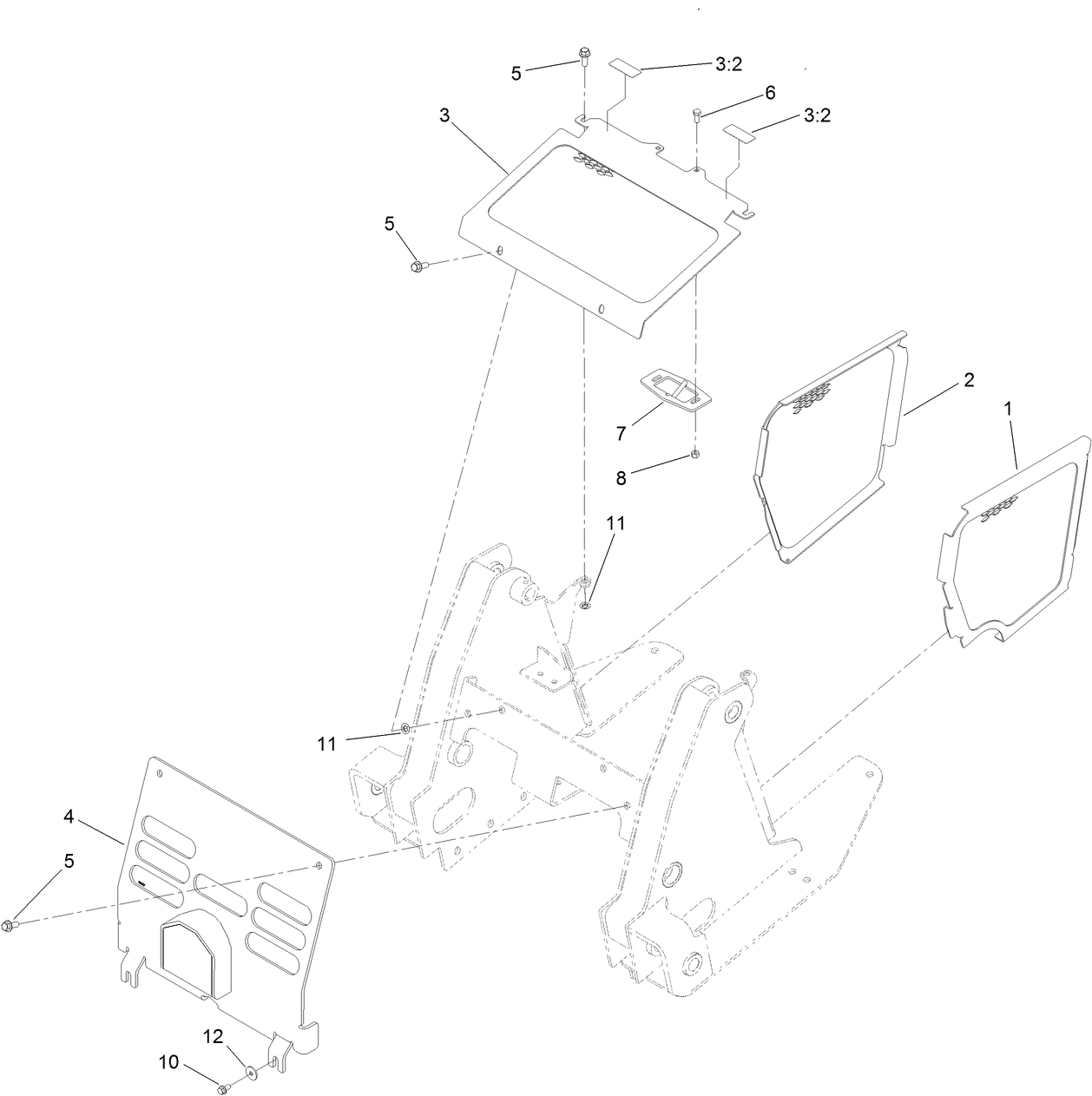 Front Cover and Side Panel Assembly