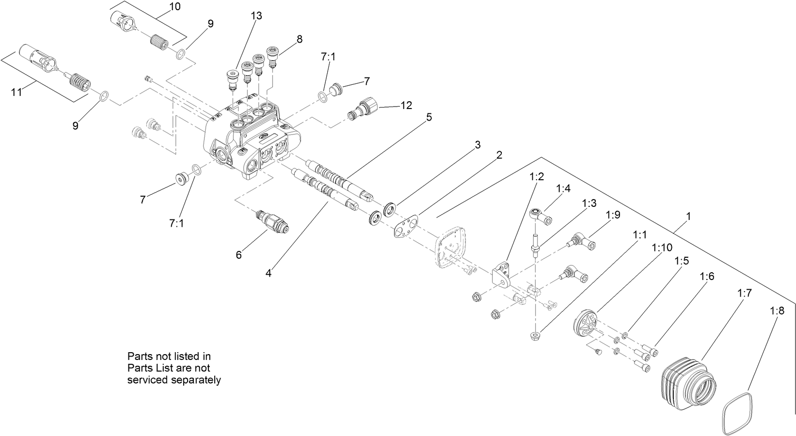 2-Spool Valve Assembly No. 130-7710