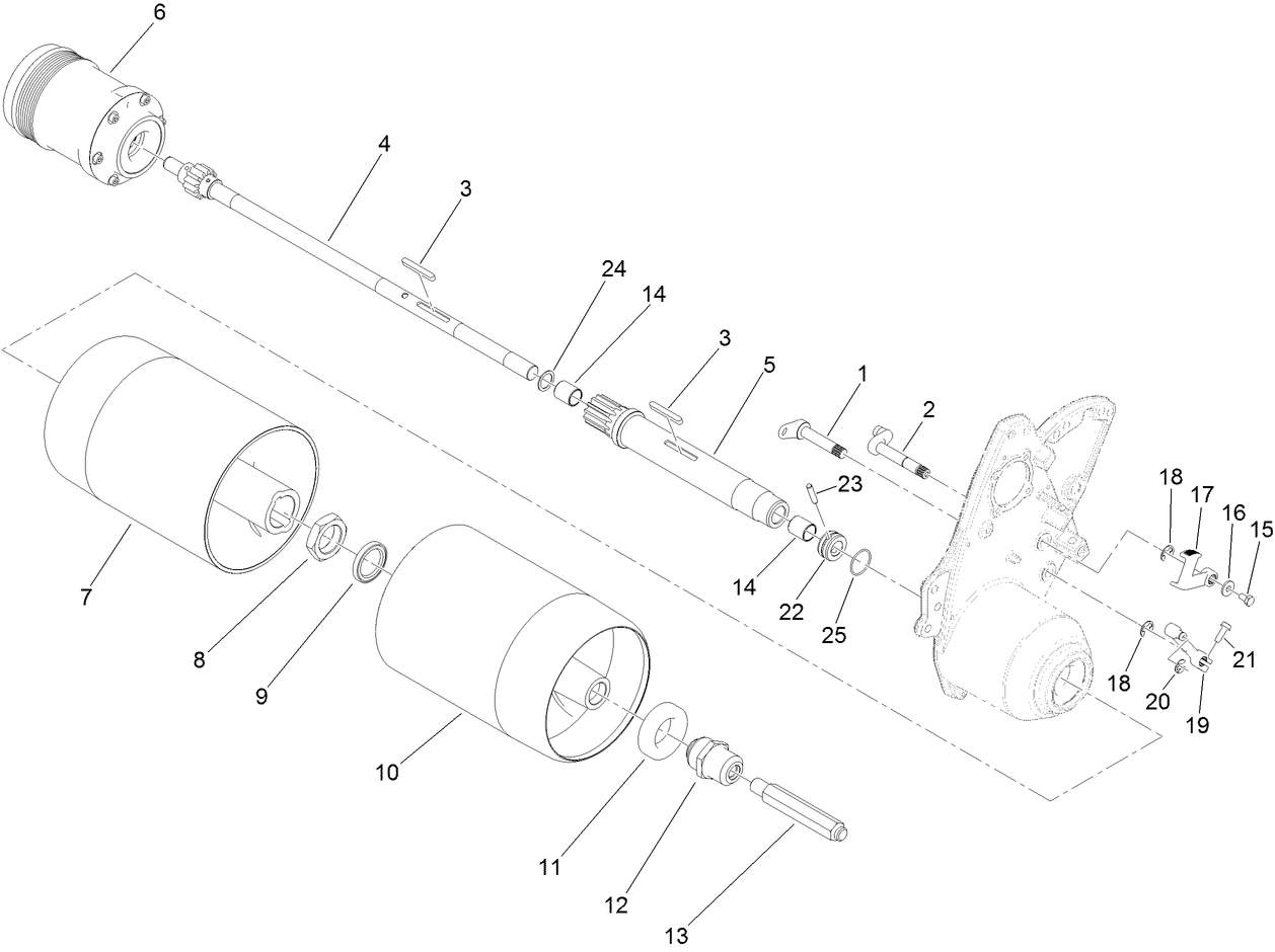Differential and Traction Drum Assembly