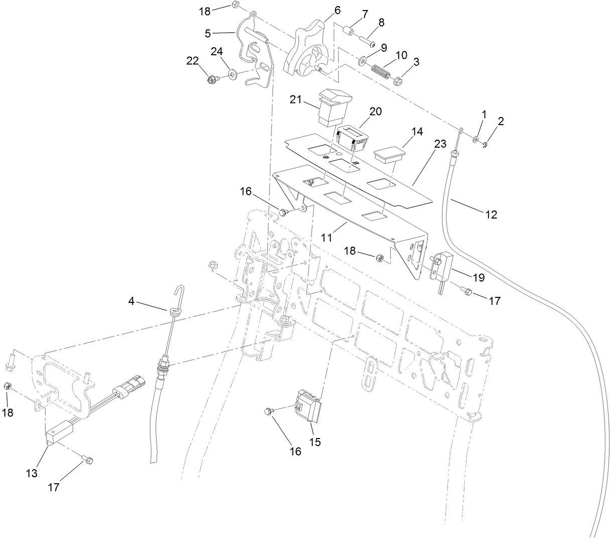 Throttle and Console Assembly