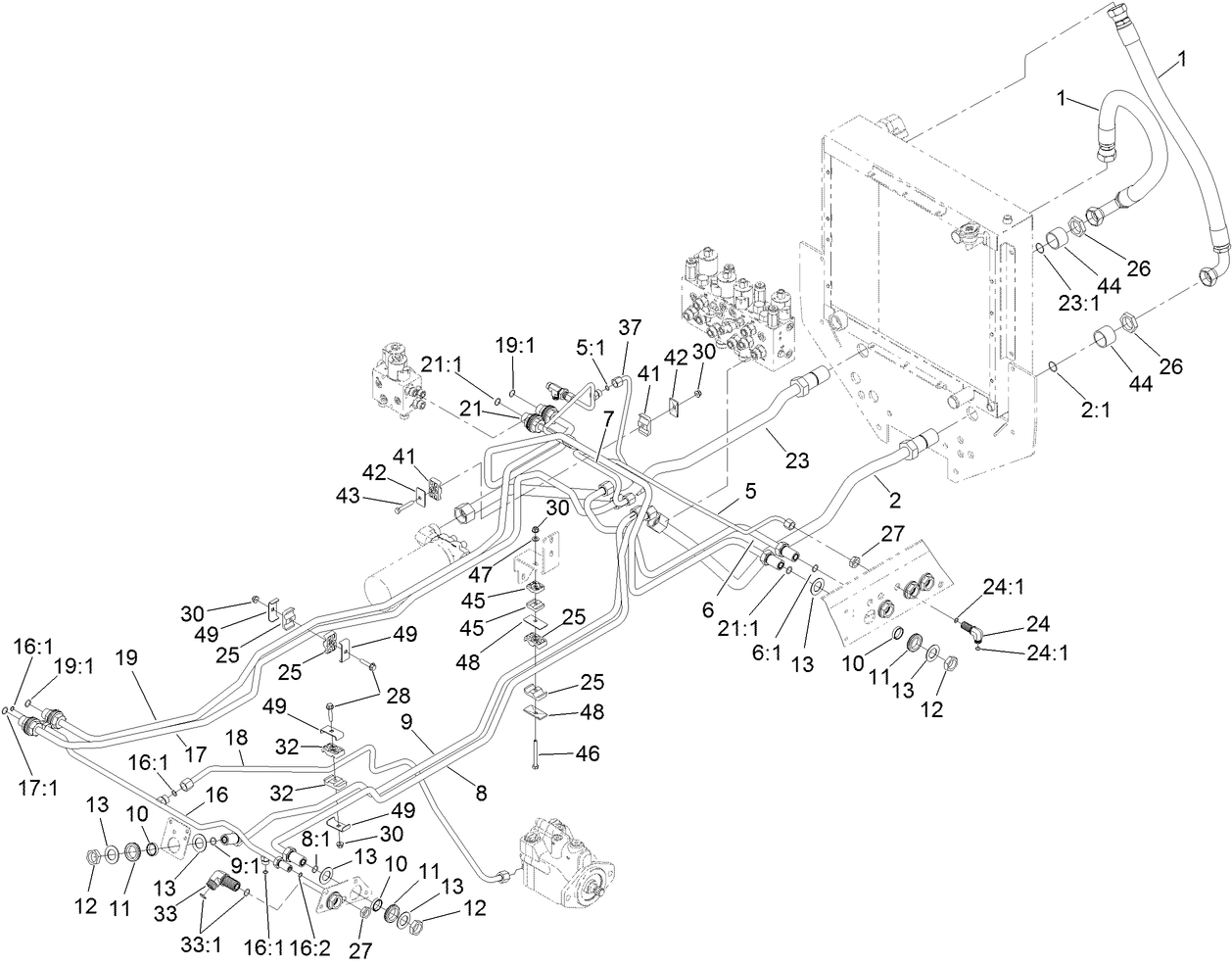 Hydraulic Mow Circuit Assembly