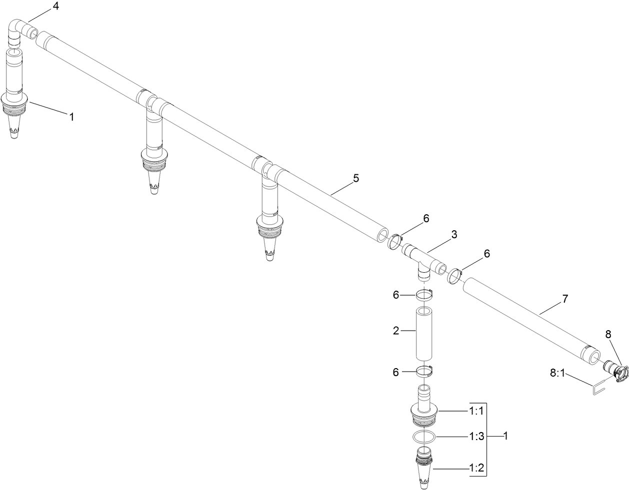 Agitation Hose Assembly No. 132-4309