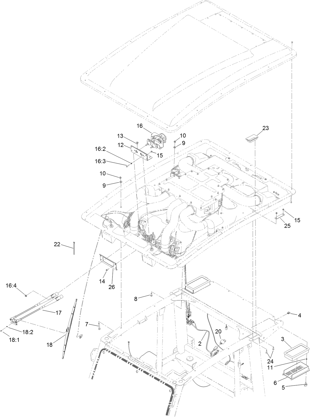 Windshield Wiper and Air Filter Assembly