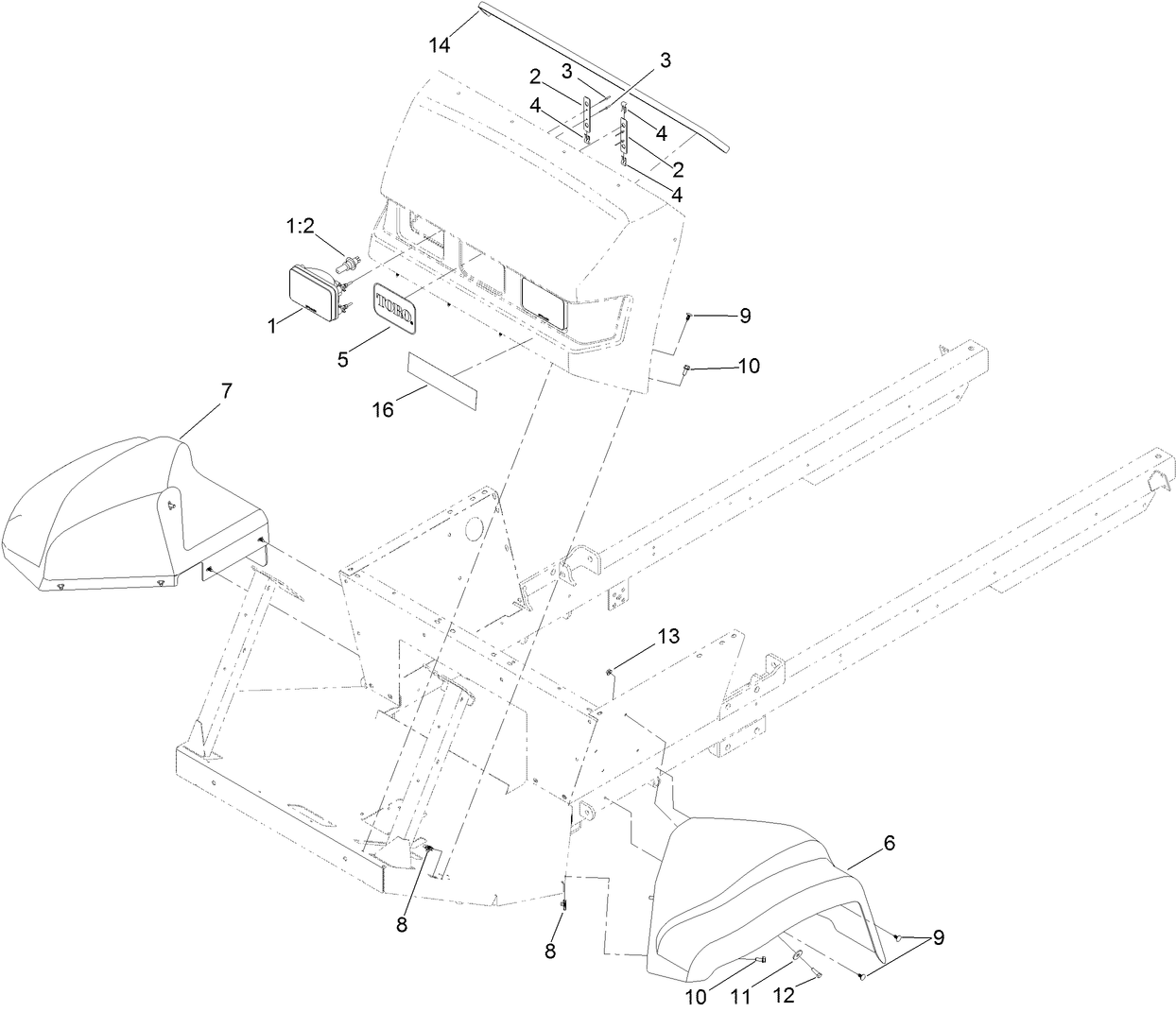 Front Fender and Headlight Assembly