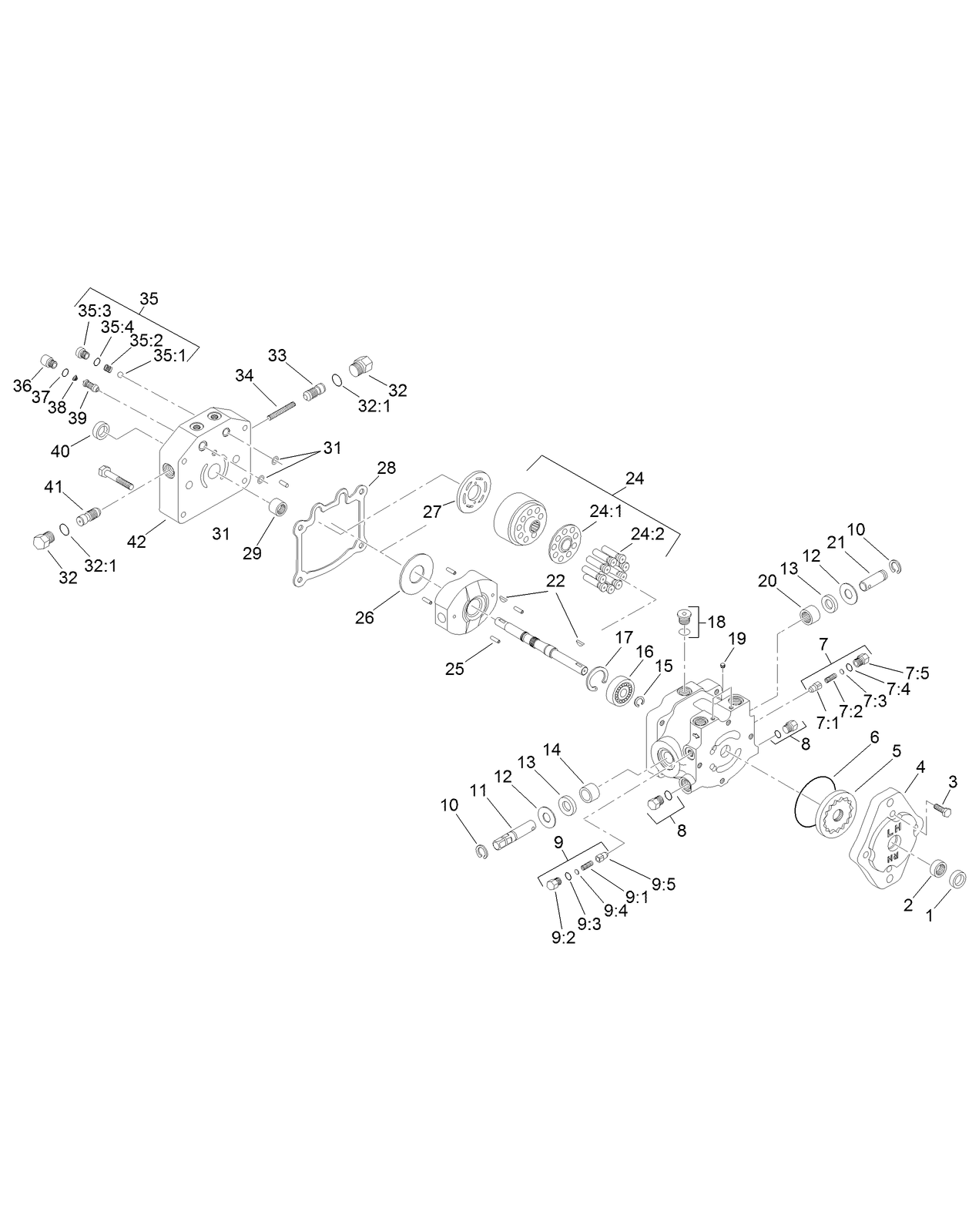 Variable Piston Pump Assembly No. 132-4350