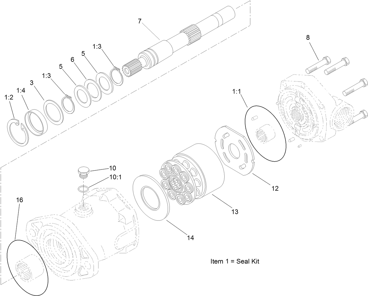 Hydraulic Motor Assembly No. 132-5631