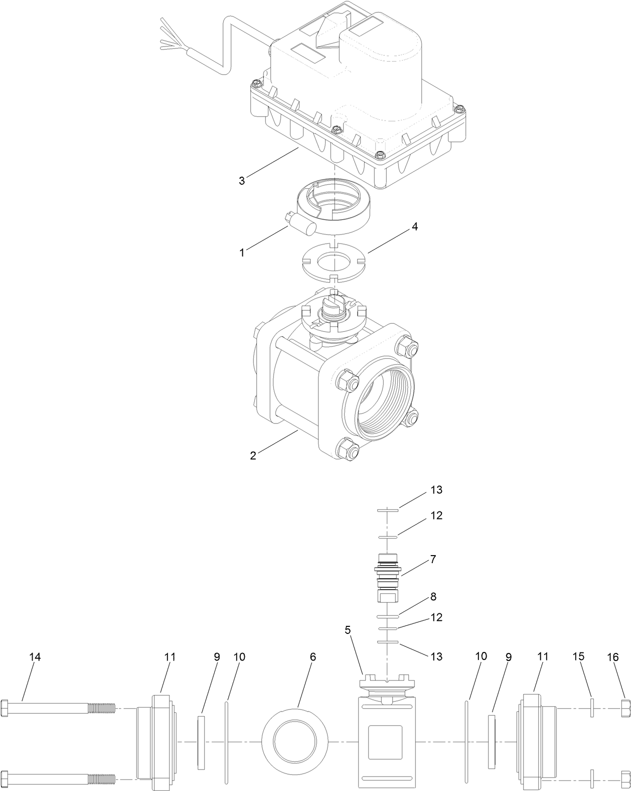 Water Shutoff Valve Assembly No. AU8HV29033