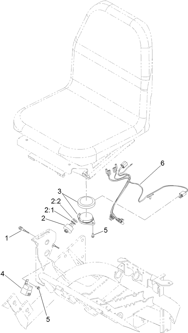 Ignition and Seat Switch Assembly