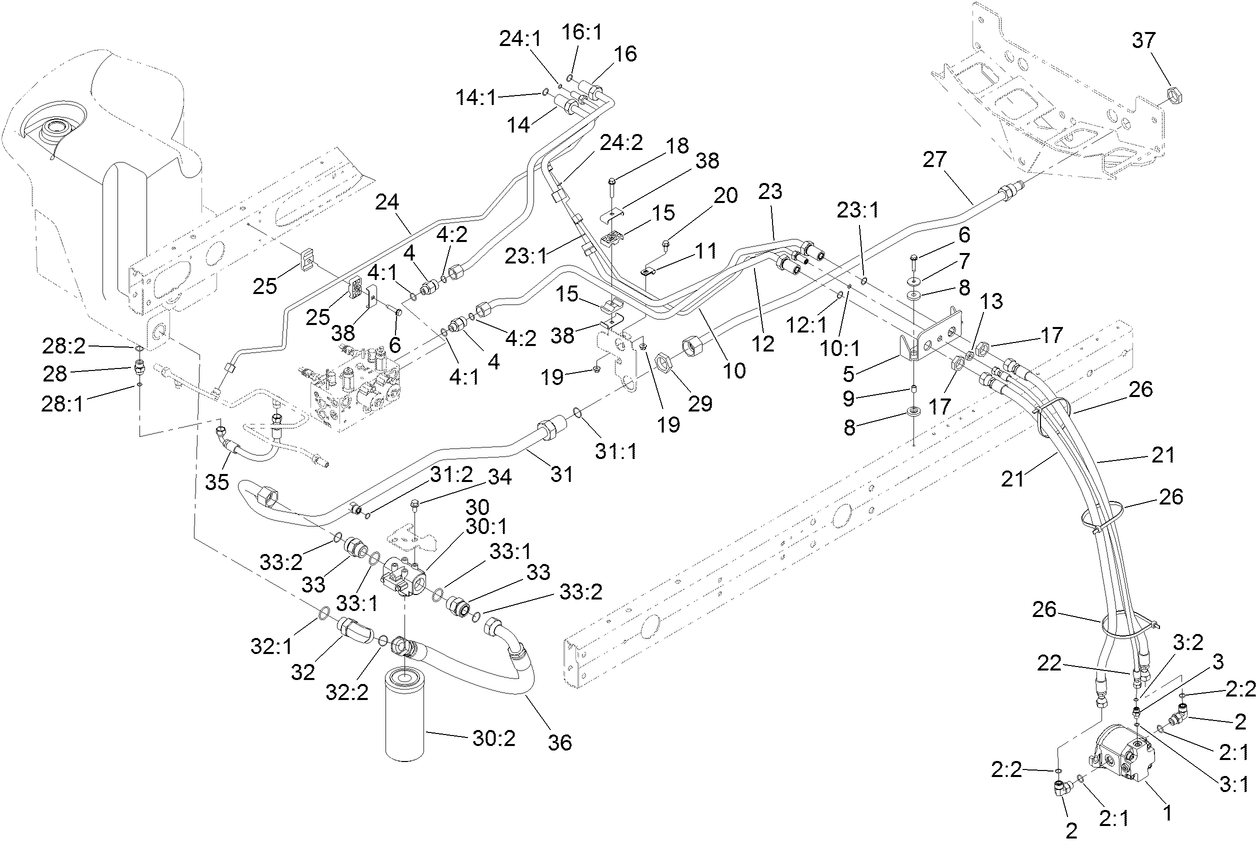 No. 2 and 3 Reel Drive Hydraulic Assembly