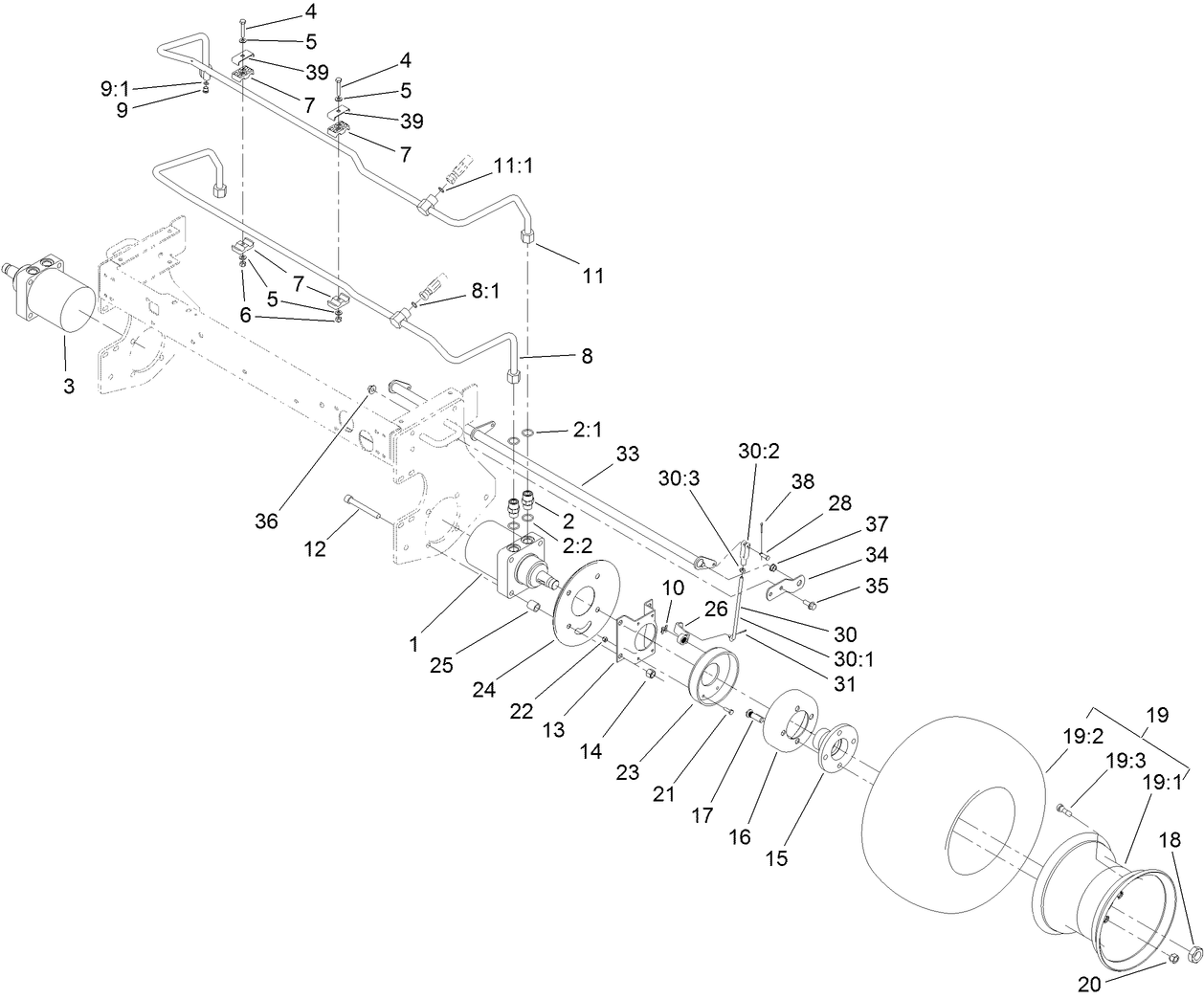 Front Wheel and Brake Assembly