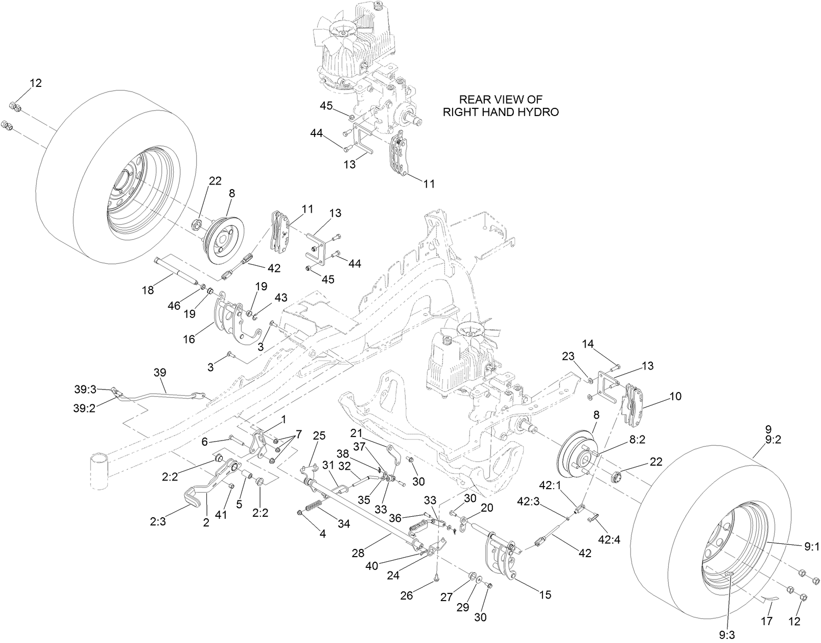 Parking Brake and Wheel Assembly