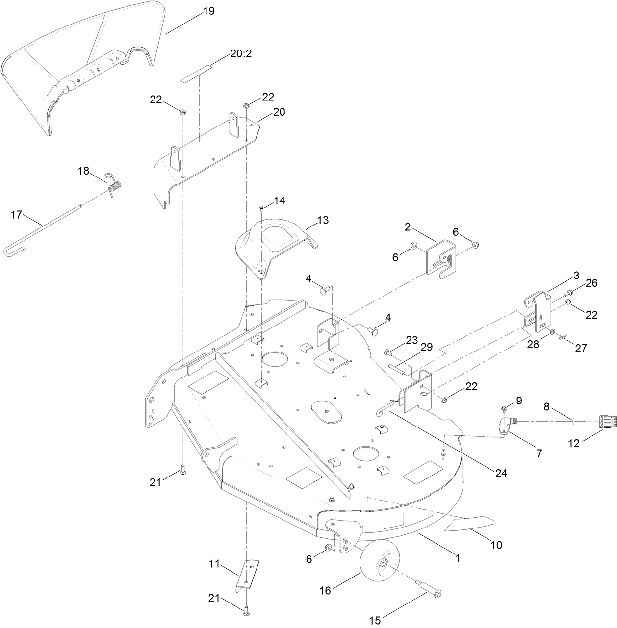 42 Inch Deck Assembly