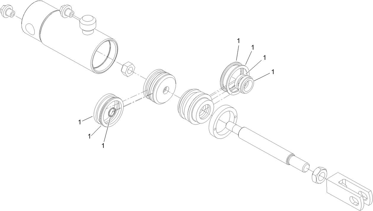 Hydraulic Cylinder Assembly No. 131-2787