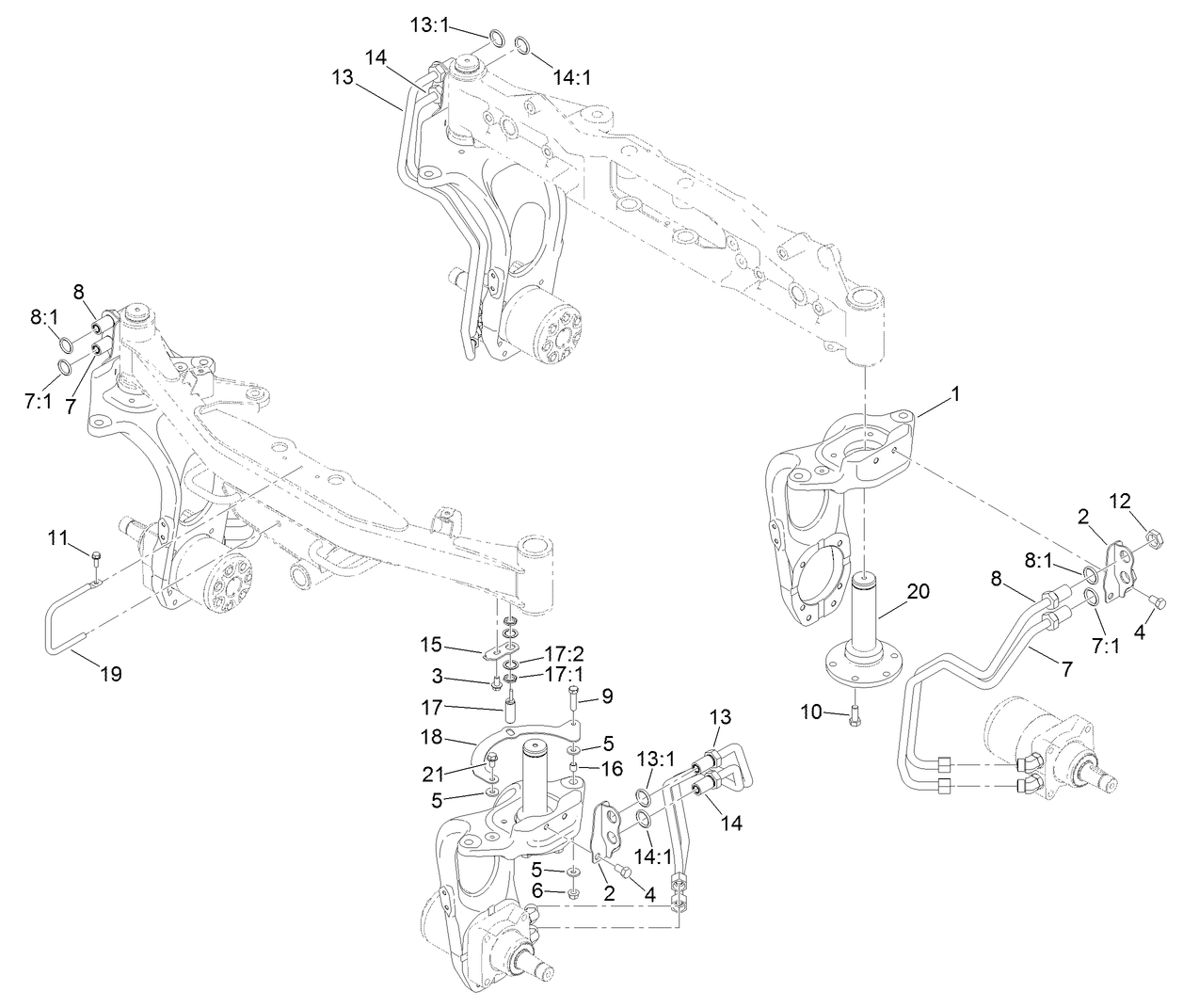 4 Wheel Drive Steering Assembly
